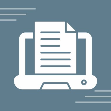 Belge simgesinin vektör illüstrasyonu