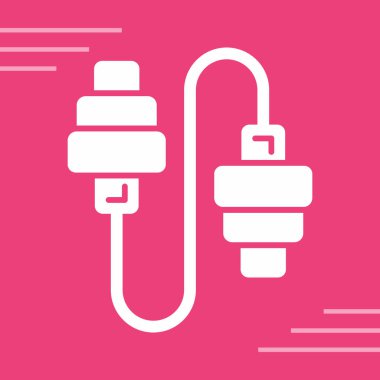 Fiş. Web simgesi basit illüstrasyon