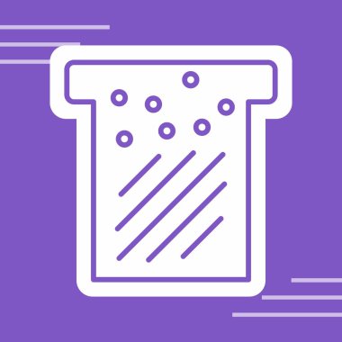 Boya simgesi, satır ve dolgu biçimi, vektör illüstrasyonlu kağıt rulosu