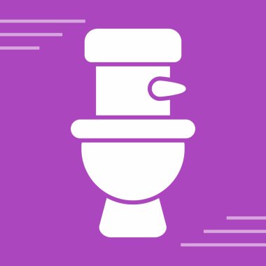 klozet ikonu, basit tasarım