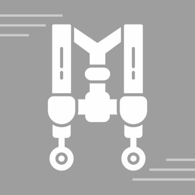 Robot simgesi, robot çizimi, vektör illüstrasyonu