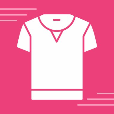 T-shirt ikonu. vektör illüstrasyonu
