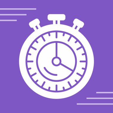 Saat simgesinin vektör illüstrasyonu