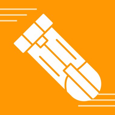 Bir roketin vektör simgesi