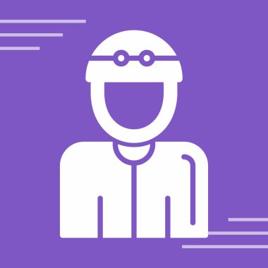 man with mask and goggles vector illustration design