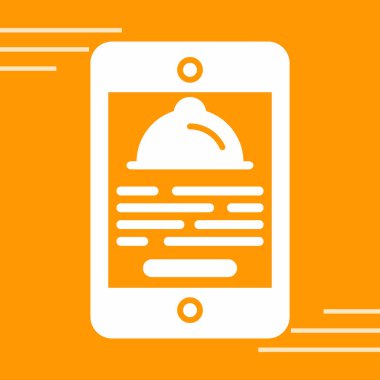 Cep telefonu simgesi, vektör illüstrasyonu