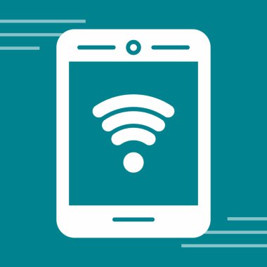Wifi simgesi, vektör illüstrasyonu
