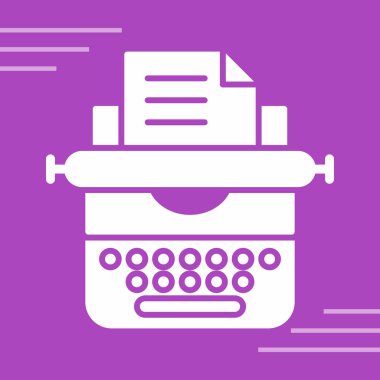 Belge simgesine sahip daktilo