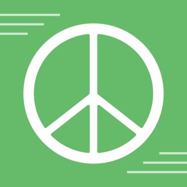Barış sembolü ikonunun vektör illüstrasyonu. güzel ve güzel element barış simgesi olarak da kullanılabilir.
