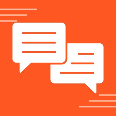 Konuşma balonu simgesinin illüstrasyon tasarımı