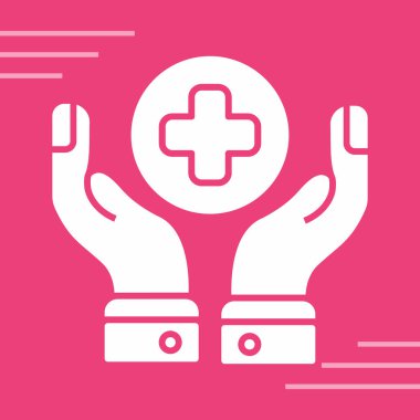 Bir doktor simgesinin vektör çizimi