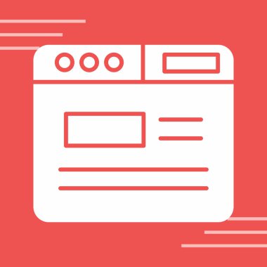 Web simgesi, vektör illüstrasyonu