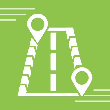 Harita simgesi, vektör illüstrasyonu