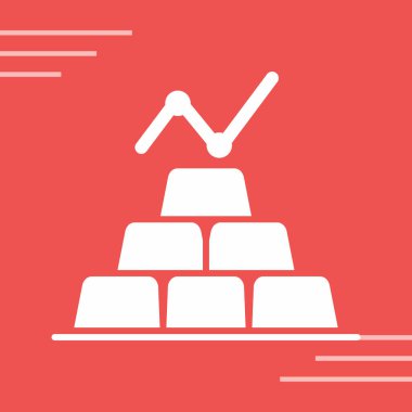 İş ve finans simgesinin vektör illüstrasyonu