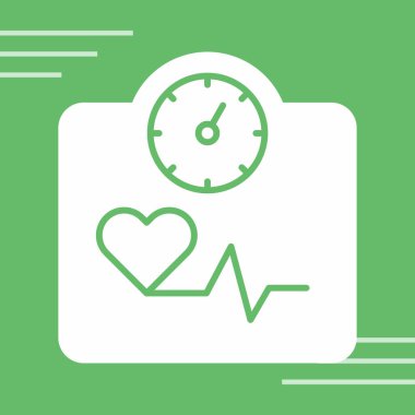 Beyaz arkaplanda yeşil ve kırmızı kalp atışı ikonu izole edildi. Nabız sembolü Nabız sinyali. vektör illüstrasyonu