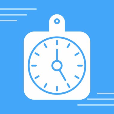 Alarm saat simgesi soyut arkaplanda izole edildi