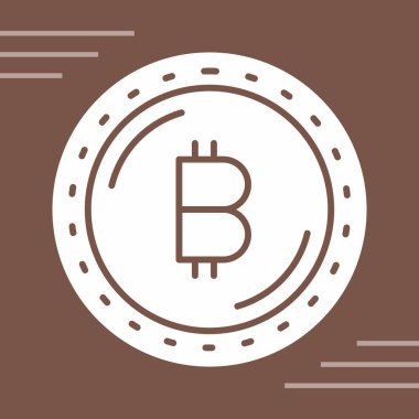 bitcoin vector icon modern simple vector illustration