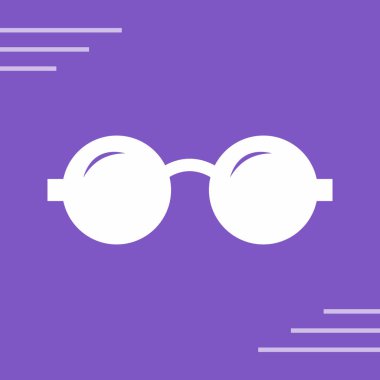 gözlük ikonu vektör illüstrasyonu