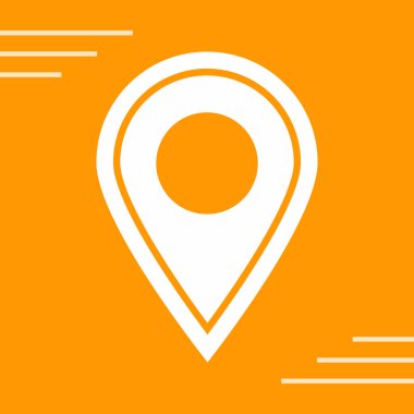 harita konumu ikon vektör illüstrasyonu