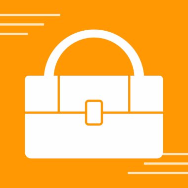 el çantası simgesi vektör illüstrasyonu