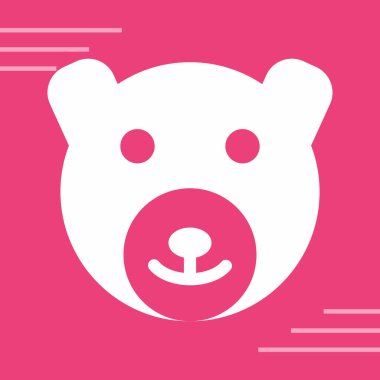 Ayı simgesinin vektör illüstrasyonu