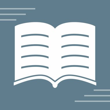 kitap simgesi vektör illüstrasyonu