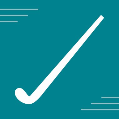 Hokey sopası ikonu. vektör illüstrasyonu