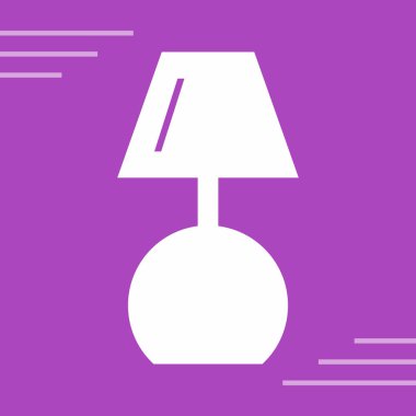 Benzersiz lamba simgesi illüstrasyonu