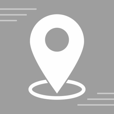 işaret haritası simgesi, konum simgesi. Vektör çizimi. konum simgesi simgesi, harita pin uçları