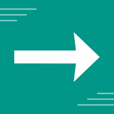 Sağ ok vektör simgesi