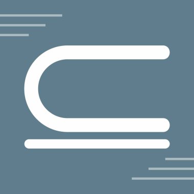 yatay çizgi vektör simgesi