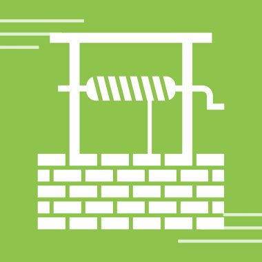 Çit simgesi. vektör illüstrasyonu