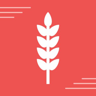 Buğday simgesi tasarımı, vektör illüstrasyonu 10 grafiklik