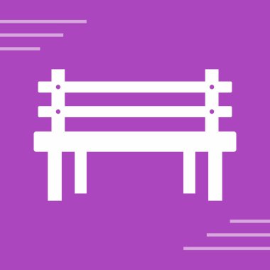 Yedek kulübesinde. bank ikonu vektör illüstrasyonu