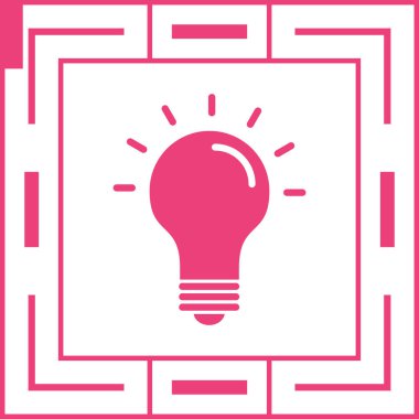 ampul web simge vektör çizim 