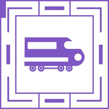 Bir kamyon simgesinin vektör çizimi