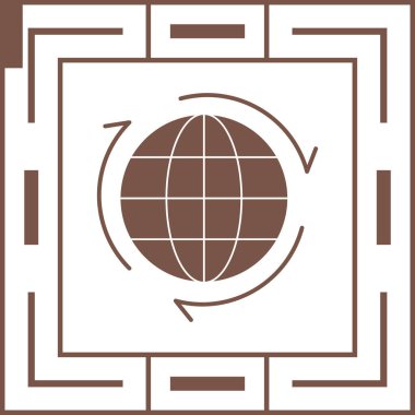 Küresel simge vektör illüstrasyonu