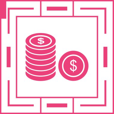 vektör para simgesi illüstrasyonu