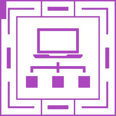 Sistem Bağlantısı bilgisayarı. Basit resimleme