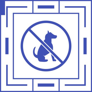 köpek simgesi vektör illüstrasyonu