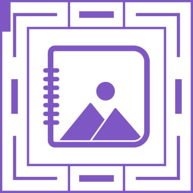 Sunumunuz için modern tasarım illüstrasyonunun vektör simgesi