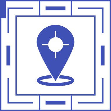 Harita iğnesi. Web simgesi