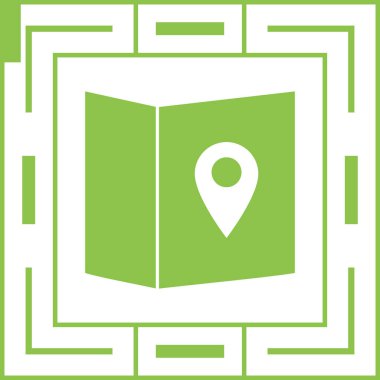 harita konumu simgesi. vektör çizim