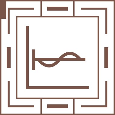 Modern bir simgenin vektör illüstrasyonu