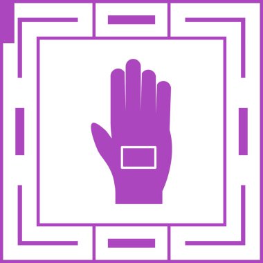 Dokunmatik ekran simgesinin vektör illüstrasyonu