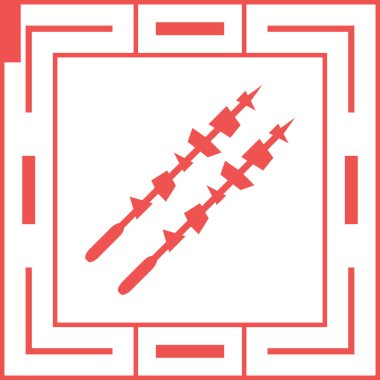 vektör havai fişek düz simge gösterimi