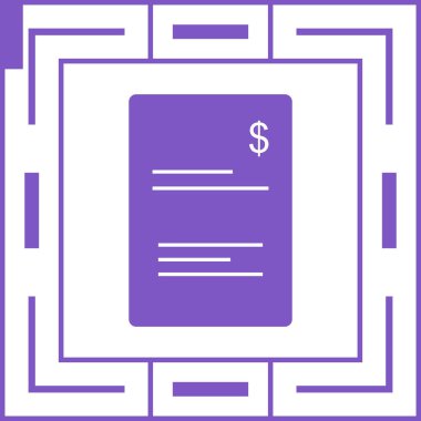 Bill Web simgesi, vektör illüstrasyonu 