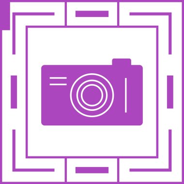 Kamera. Web simgesi basit illüstrasyon