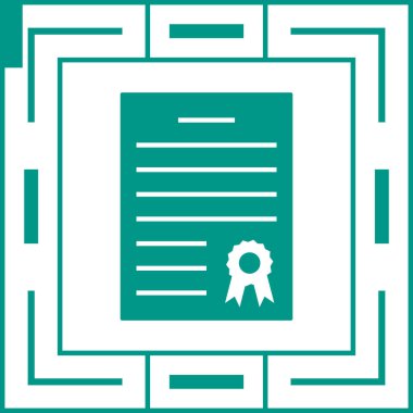 Diploma ikon vektörü. düz biçim izole.