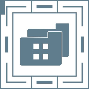 ev ikonu. Kabartma biçimi düz semboller, yuvarlak açılar, beyaz açılar, gri arkaplan